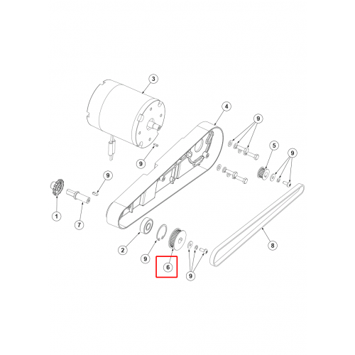 Nilfisk SC 250 Triger Kayışı Makara Aluminyum Htd 40 3M 09 Sıp