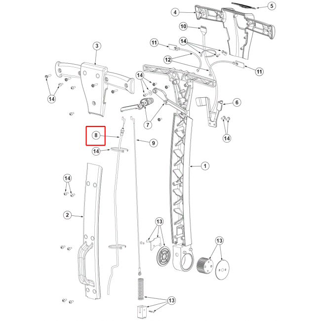 Nilfisk SC 250 Silici Lastik Kaldırma Kablosu L.1320Mm