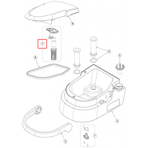 SC 250 Kafes Şamandıralı Plast. Siyah Kit