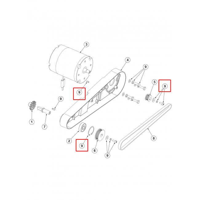 SC 250 Fırça Motor Donanım Kiti