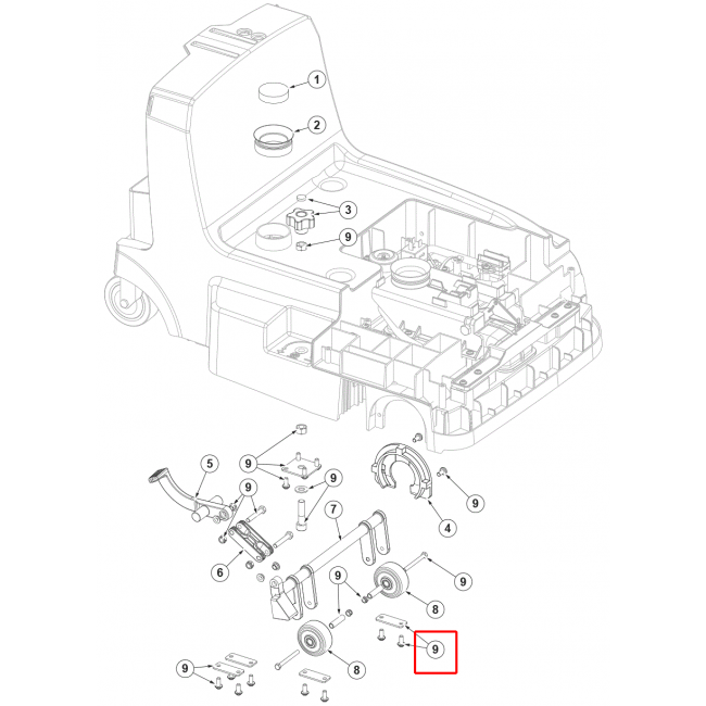 SC 250 Pedal Tekerlek Donanım Kiti