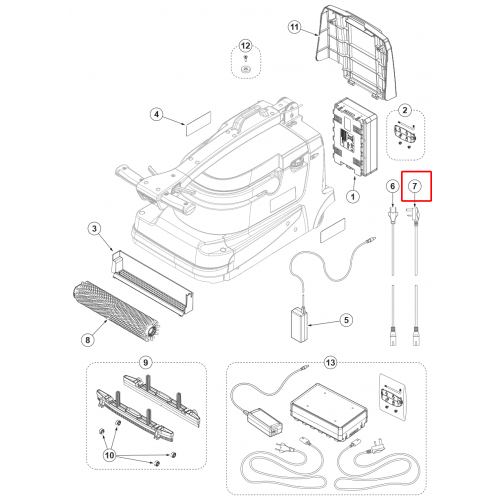 Nilfisk SC 250 Kablo Güç Kaynağı Lı Uk Fiş