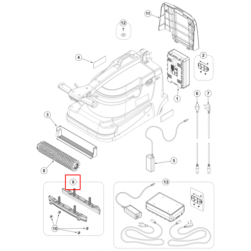 Nilfisk SC 250 Silici Lastik 360Mm PU 2 Adet Set