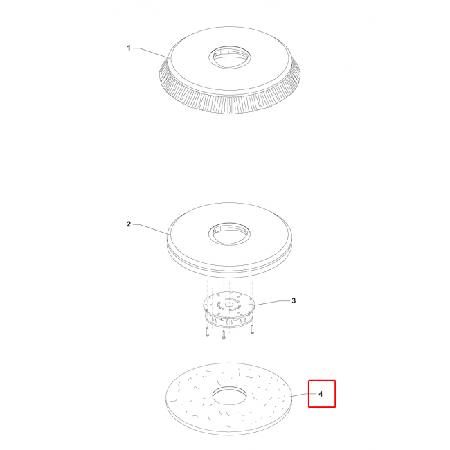 Nilfisk SC 351 Ped 14 355 Mm Eco Kırmızı 5Pcs