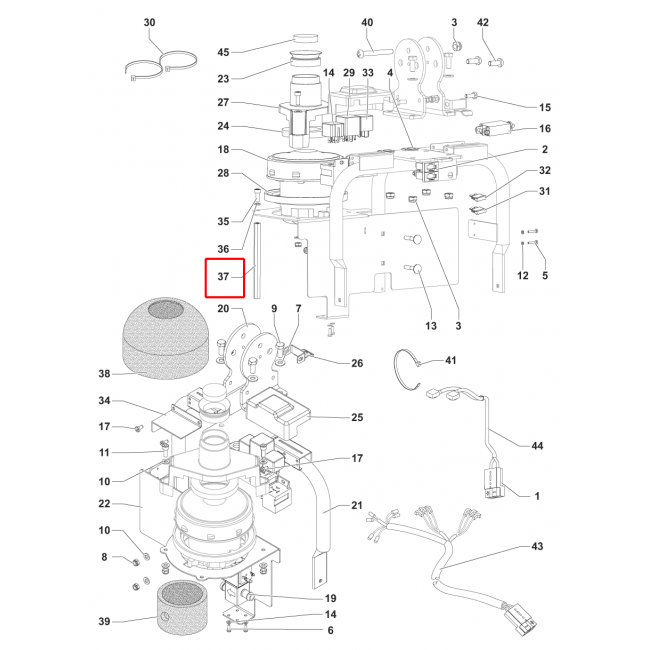 SC 351 Aralık Galvaniz F Vakum Motoru Destek