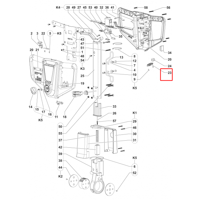 SC 351 Tutma Kolu İçin Kapak
