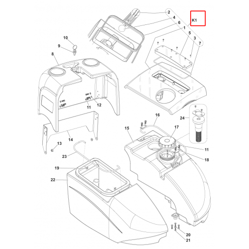 SC 351 Tank Ve Kapak Donanım Kiti