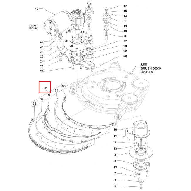 Nilfisk SC 351 Silici Lastik 370Mm 14,5 Plastik Kit