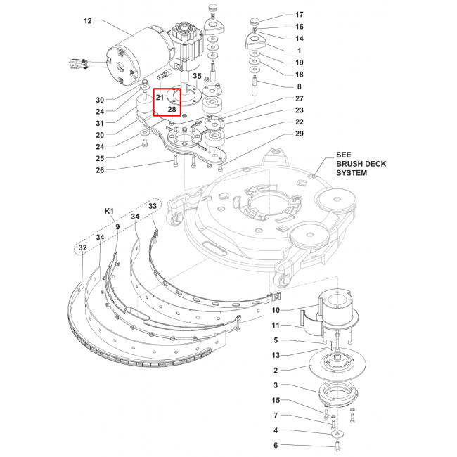 SC 351 Tutucu Kauçuk Düz. 1/4 D.6 Sıp