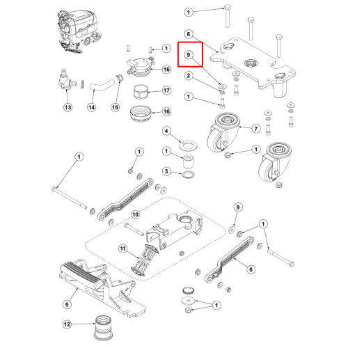 SC 401 43B Pul Düz M8X24X2 Iso7093 5 Adet Set
