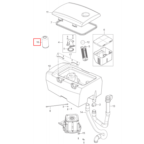 SC 401 43B Anti Köpük Filtre