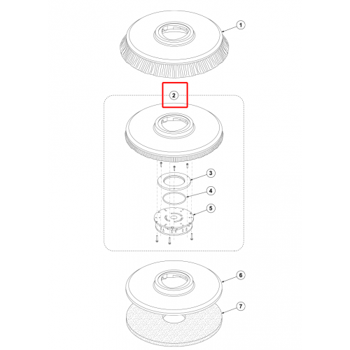Nilfisk SC 401 43B Ped Tutucu 17 430Mm Fırça Kılı