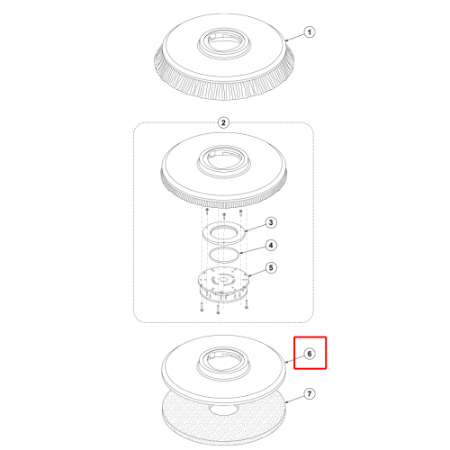 Nilfisk SC 401 43B Ped Tutucu Düz 17 432 Mm