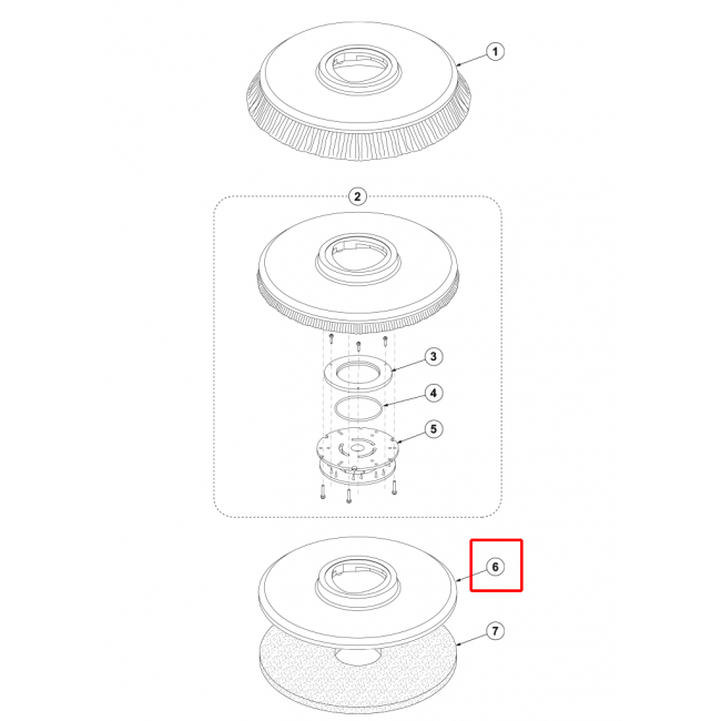 Nilfisk SC 401 43B Ped Tutucu Düz 17 432 Mm