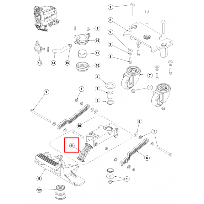 SC 401 43B Amortisör Kit