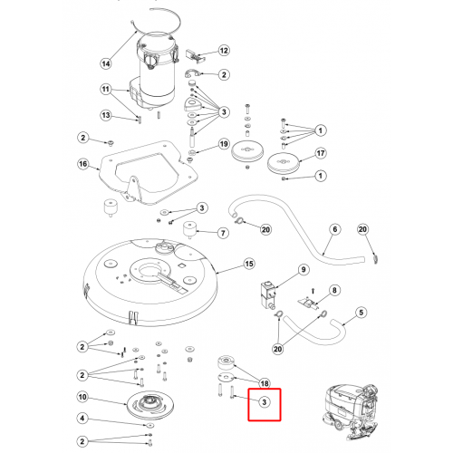 SC 401 43B Fırça Hızı Ayar Düğme Kit