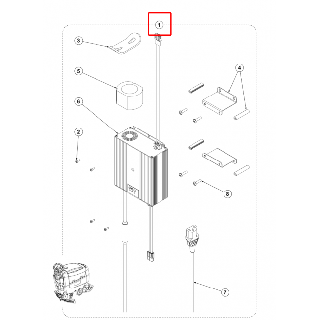 Nilfisk SC 401 43B Dahili Şarj Cihazı 24 V 10A 100-240 V Ab Kiti