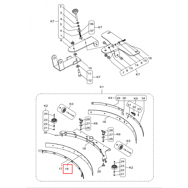 Nilfisk SC 430 53B Silici Lastik 740Mm 29 Pu Kit
