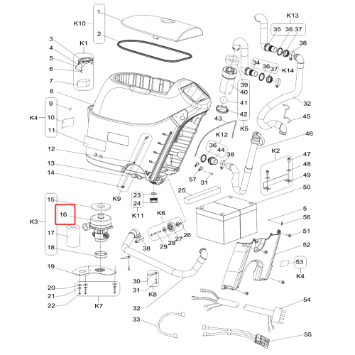 Nilfisk SC 430 53B Vakum Motor