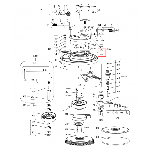 Nilfisk SC 430 53B Fırça Platformu