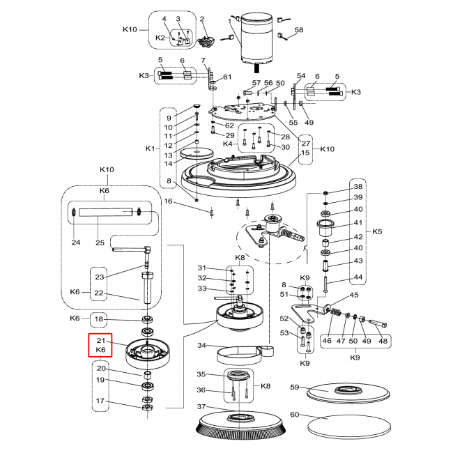 Nilfisk SC 430 53B Makine Makarası