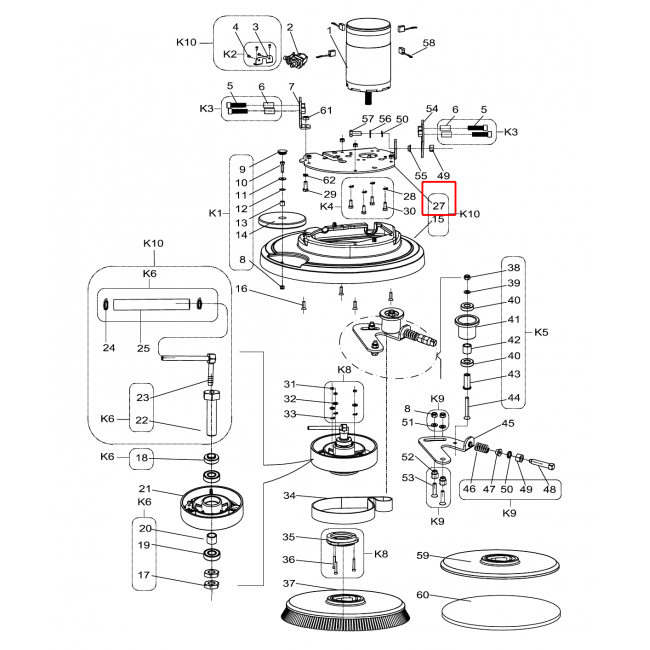 SC 430 53B Motor Sabitleme Plakası Kaplama