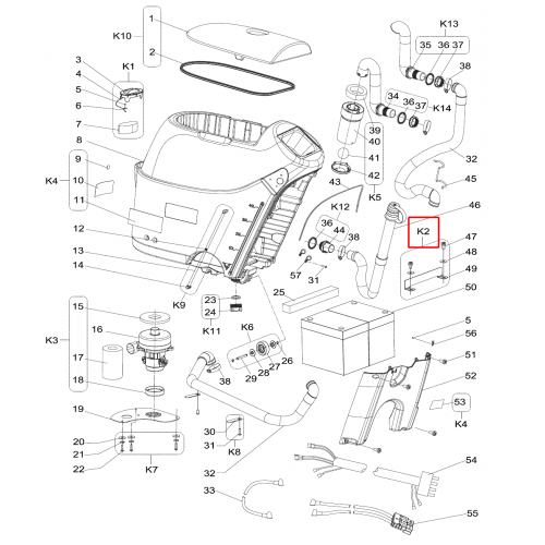 SC 430 53B Akü Braket Kit