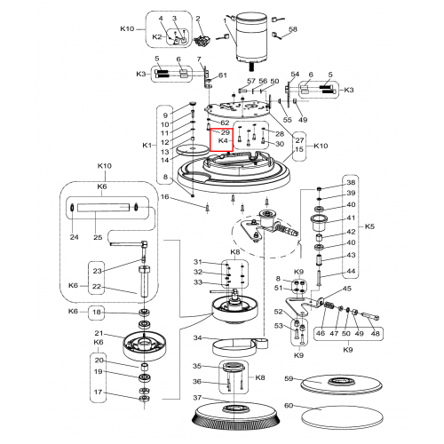 SC 430 53B Motor Vidası Kiti