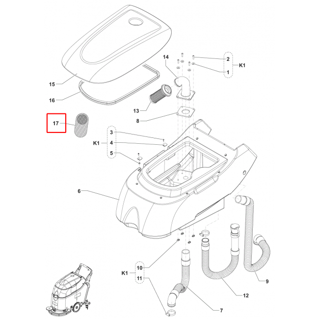 SC 450 53B Filtre Anti Köpük