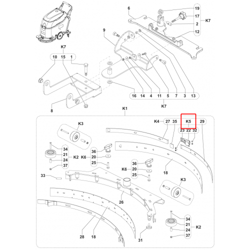 Nilfisk SC 450 53B Silici Lastik Mandal Kiti