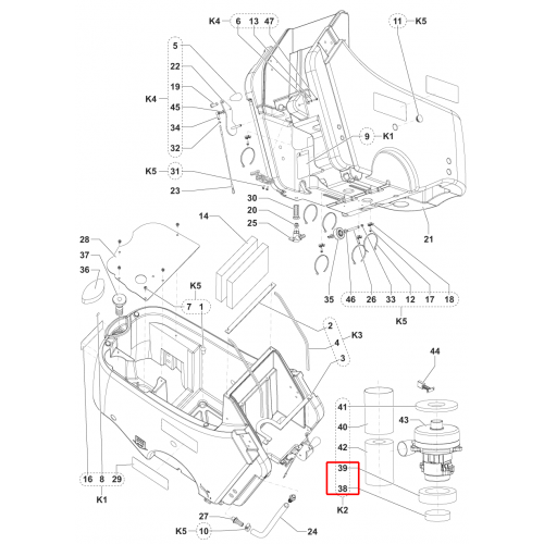 Nilfisk SC 450 53B Filtre