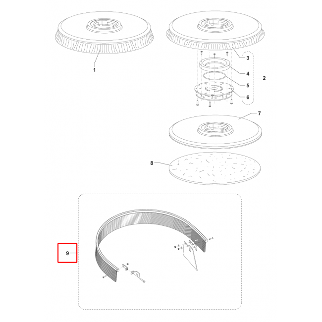 Nilfisk SC 450 53B Sıçrama Koruma F Platformu 530Mm 21 Kit