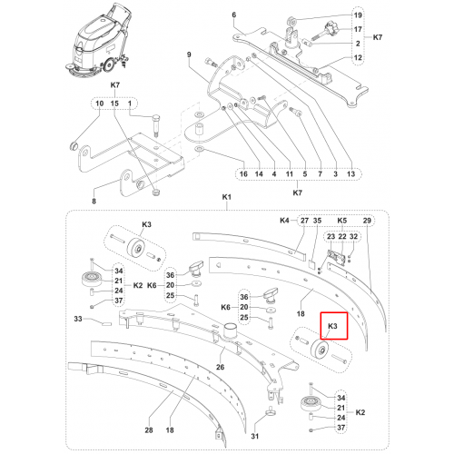 Nilfisk SC 450 53B Tekerlekler Silici Lastik 60X20Mm Kit 2Adet
