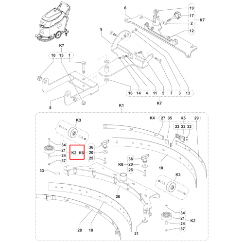 Nilfisk SC 450 53B Silici Lastik Sabitleme Kiti