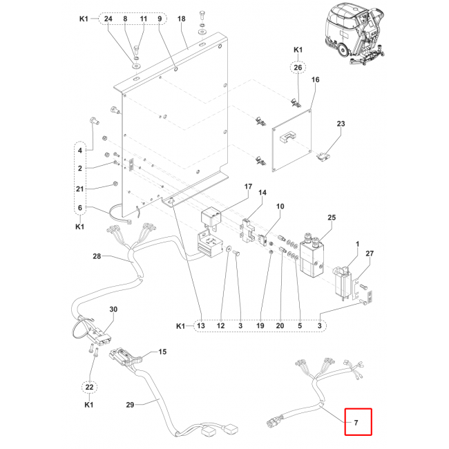 SC 450 53B Makine Kablo Seti