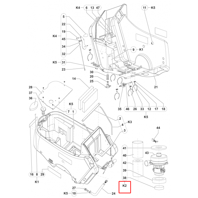 SC 450 53B Contalar Vakum Motor Kit