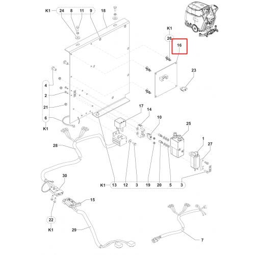 Nilfisk SC 450 53B Kart Elektronik Sıp