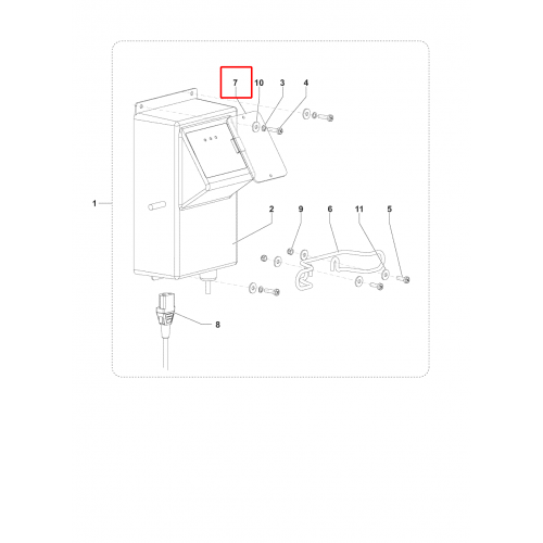 SC 450 53B Kapak F Denetleme Plakası Transp. Sıp