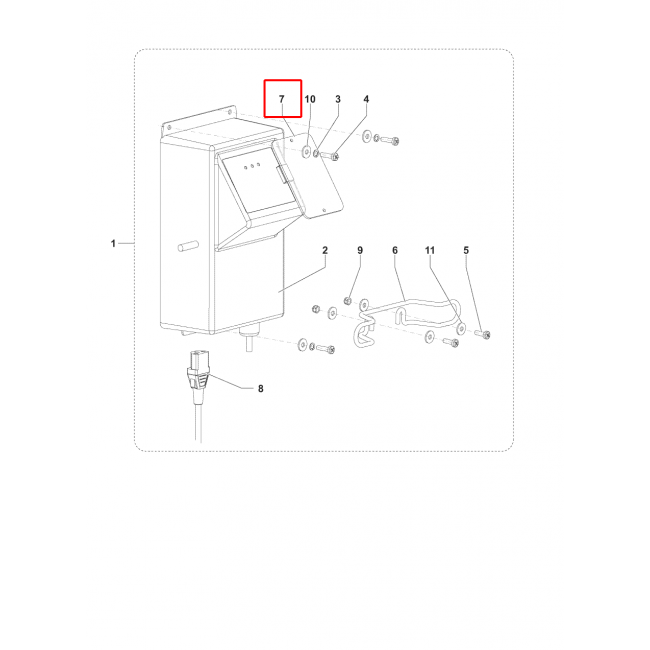 SC 450 53B Kapak F Denetleme Plakası Transp. Sıp