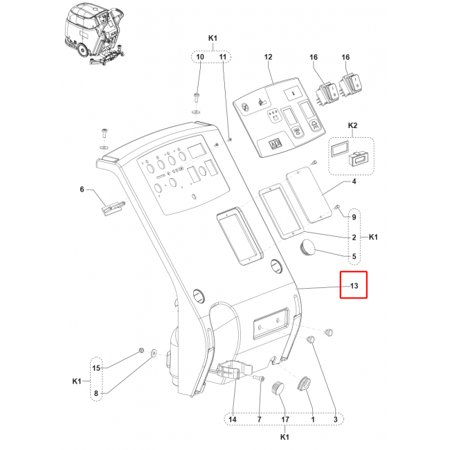 SC 450 53B Kapak Plast. Gri F Elektrik Kutusu Sıp