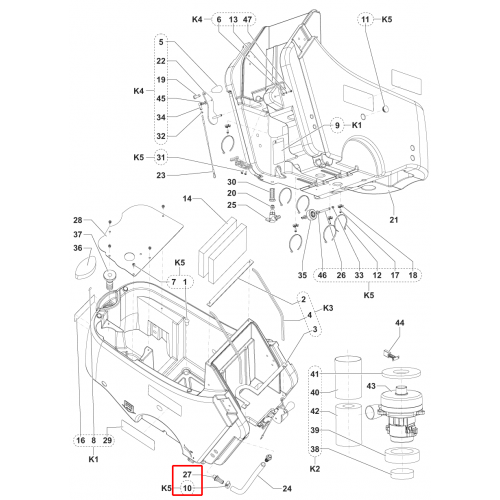 SC 450 53B Barb Hortum Düz D.16 G3 / 8 Kit