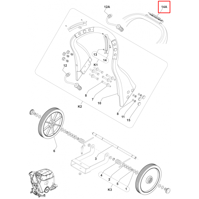 SC 450 53E Anahtar Kolu Assy