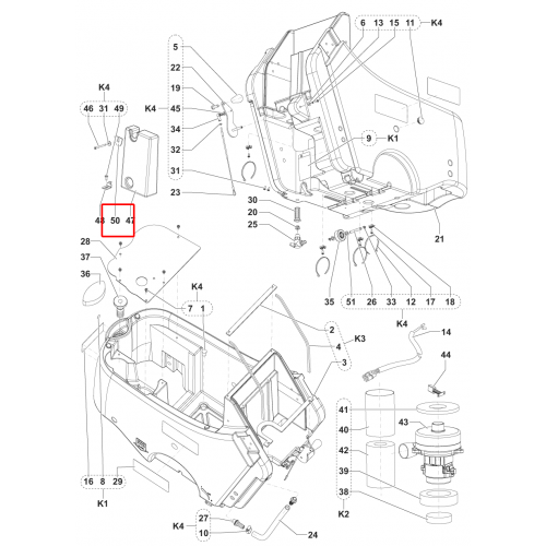 SC 450 53E Vakum Kapak Plaka