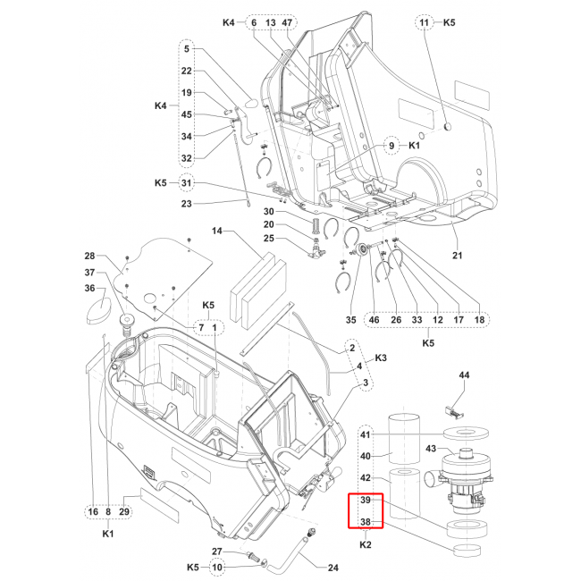 Nilfisk SC 450 53E Filtre