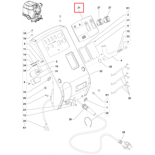 SC 450 53E Kontrol Paneli Etiketleri