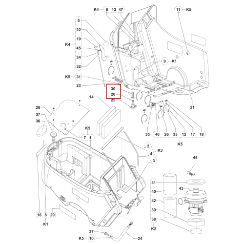 SC 450 53E Filtre Solüsyon Tankı