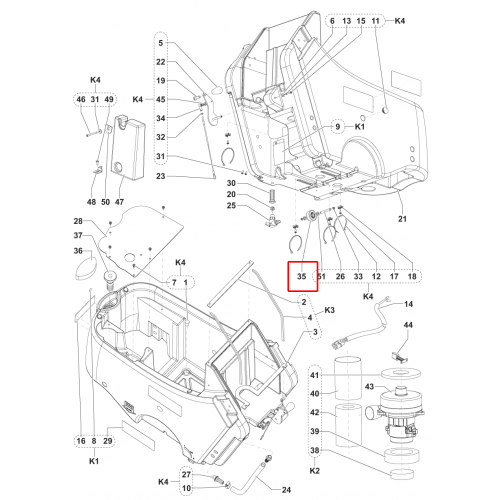 Nilfisk SC 450 53E Elektrik Motoru 1100W 230V Sıp
