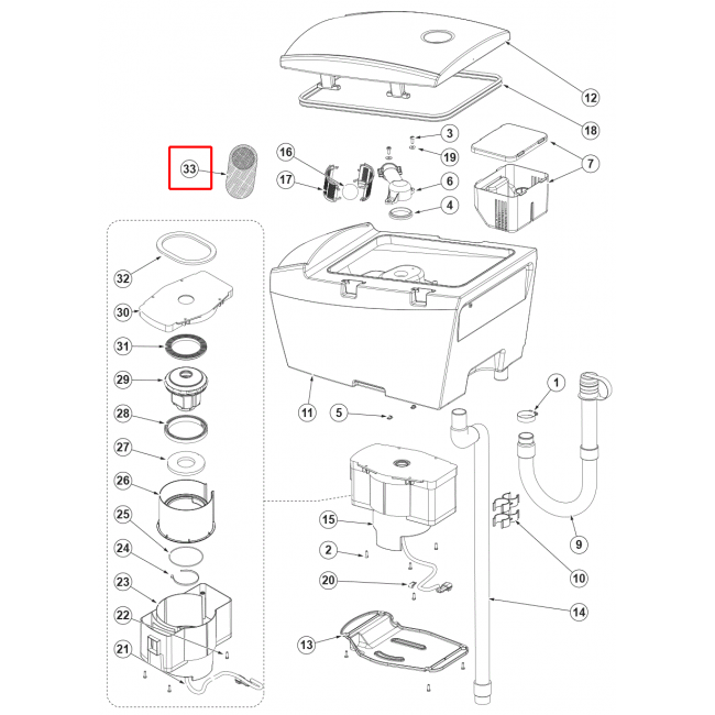 SC 500 53B Filtre Anti Köpük