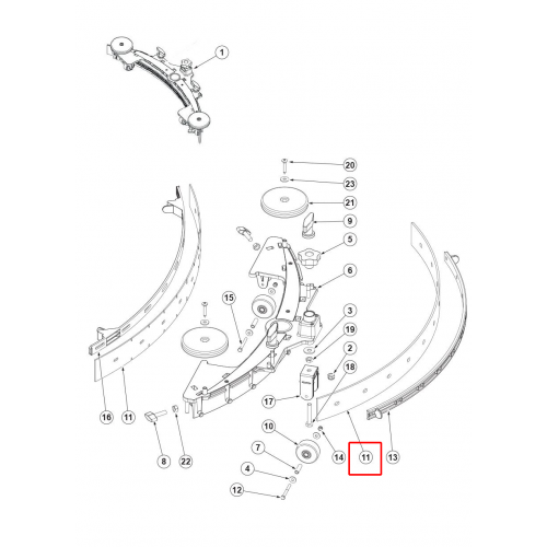 Nilfisk SC 500 53B Silici Lastik 700Mm 28 Kırmızı Gum Kiti