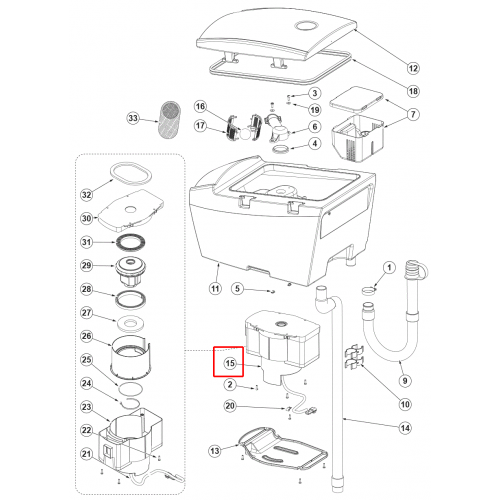 Nilfisk SC 500 53B Yüksek Güç Vakum Motoru 24 V 450 W Kit